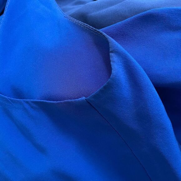 Amanda Uprichard Blue Tank Ruffle Dress - Picture 7 of 8